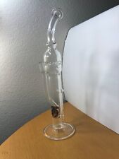 RARE 2012 Bates x Worm Glass Marble Recycler Clear Water Pipe 14mm Male Used picture
