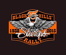 2015 STURGIS RALLY 75th Anniversary Downwing Eagle 4 INCH BIKER PATCH picture