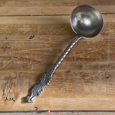 Norwegian Norway Folk Ladle Spoon 9” Beautiful Handle Design Marked V 9 picture