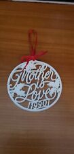 Vintage Hallmark Keepsake Christmas Ornament Mother is Love 1990 picture