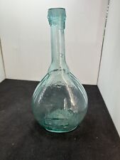 1850’s Open Pontil Jenny Lind Fishlerville Glass Works Green Bottle Original 10” picture
