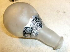 Empty vintage rare Auto-Fyr-Stop frosted glass fire extinguisher picture
