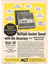 1962 B&K Model 700 Dyna-Quik Electro Tube Tester Vintage Print Ad  picture
