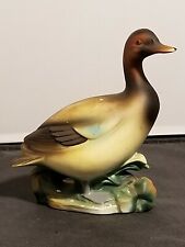 Beautiful Vintage Unmarked Porcelain Bird Brown Duck Figurine 5