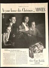 Vintage 1933 Ciné-Kodak Movies Christmas Ad picture