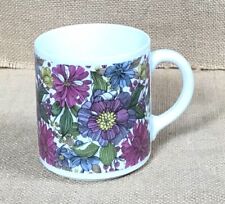 Vintage Jahre Bareuther Waldsassen Bavaria Purple Flowers Floral Mug Cup picture