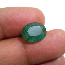 Outstanding Zambian Emerald Oval 4.85 Crt Fantastic Green Faceted Loose Gemstone picture