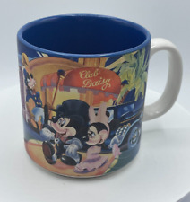 Vintage Disney MGM Studios Mickey Mouse & Minnie Mouse Coffee Mug 1987 Japan picture
