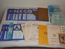 Rotary Club International VTG 1950s-'70s Bradenton Florida Program Lot (85) ++ picture