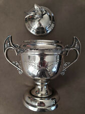 Vintage Silverplated Spooner Sugar Bowl. Room for 10 spoons. picture
