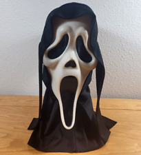 Scream Mask Easter Unlimited Inc. Vintage Ghostface Adult Black White Halloween picture
