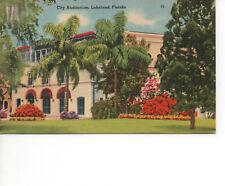 Postcard FL Lakeland Florida City Auditorium Vintage Linen F13 picture