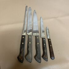 EKCO Set of 5 Flint Arrowhead Stainless Vanadium Knives picture