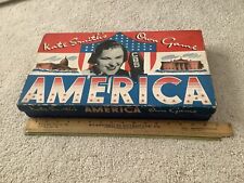 Original circa 1940s Kate Smith's own game AMERICA - patriotic picture