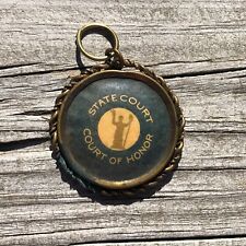 Vintage Antique State Court-Court Of Honor FOB Medal Pendant Deco AS IS S1 picture