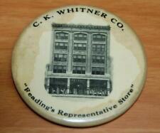 ANTIQUE C.K. WHITNER CO. DEPARTMENT STORE READING PENN CELLULOID POCKET MIRROR picture