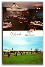 Colonial Courts Motel Restaurant Morrilton AR Arkansas UNP Chrome Postcard R28 picture