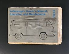 Vintage ORIGINAL Volkswagen VW Transporter Bus Type 2 INSTRUCTION OWNER MANUAL picture