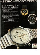 Watch Seiko SPORTS 100 Titanium Quartz 1985 Advertising Original 1 Page picture