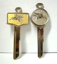 Vintage Mobile Oil Pegasus Key Blank Set A&B for All 1970's GM Vehicles picture