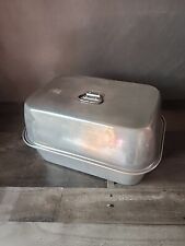 WEAR-EVER USA #325 Vintage Aluminum Vented Roaster Pan and Lid 15x11x9 Clean picture
