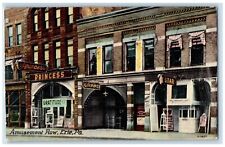 1914 Amusement Row Building Princess Grand Star Erie Pennsylvania PA Postcard picture