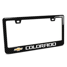 Chevrolet Colorado 3D Real Carbon Fiber Finish ABS Plastic License Plate Frame picture