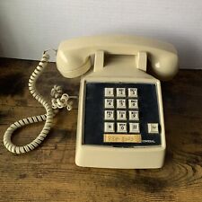 Vintage Comdial Tan Push Button Desk Telephone Tested and in Working Condition picture