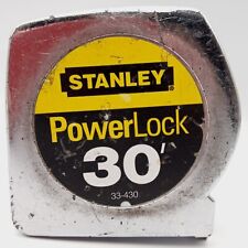 Vintage Stanley 30 ft Powerlock Metal Tape Measure 33-430 Life Guard USA Made picture