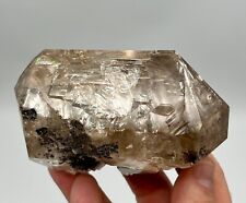 479 g Incredible Smoky Skeletal Herkimer Diamond, BIGGEST Chisel Tip, Repaired picture