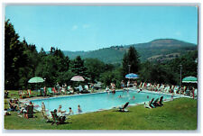 c1960's Swimming Pool at New Arlington Hotel Fleischmanns New York NY Postcard picture