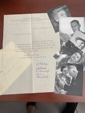 CARL G. JUNG TYPED LETTER SIGNED BY 5 FOUNDERS OF C. G. JUNG INSTITUTE picture