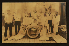 Cleveland Orient u. India Trip German 1914 Postcard RPPC Sailor Staff Crew Photo picture