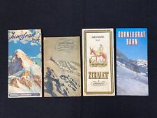 VTG 1940s Swiss Alps Brochures Zermatt Jungfrau & Wengernalp Berann Gornergrat picture