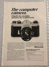 Vintage 1969 Honeywell Pentax Original Full Page Print Ad - The Computer Camera picture