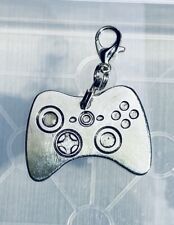 Silver Game Remote Controller Charm Zipper Pull & Keychain Add On Clip picture