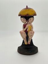 Antique HUBLEY BATHING BEAUTIES Doorstop by Anne Fish (MARKED FISH) picture