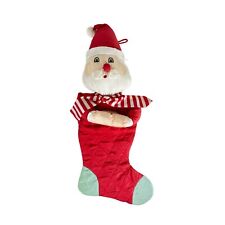 Vintage International Silver Co Santa Claus Stocking Christmas Holiday Decor picture