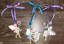 Cute Flower Fairies Pixies Metal Ornaments Decoration Lots Of Three Garden 3D picture