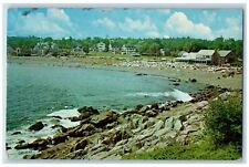 Ogunquit Maine ME Postcard Ingham Perkins Cove Lookout Marginal Way 1972 Antique picture