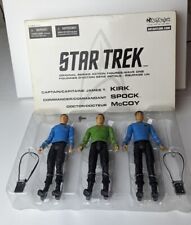 Star Trek Full Set Action Figures Kirk Spock McCoy 2003 Art Asylum Accessories  picture