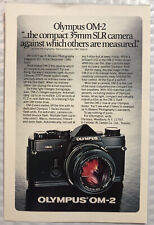 Vintage 1981 Original Full Page Print Ad - Olympus Camera OM-2 picture