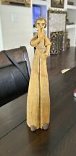 1960s - 70s Folk Art Clay Sculpture Joint Smoking Bell Bottoms Peace Signed picture