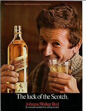 1969 Johnnie Walker Red Scotch Vintage Print Ad The Luck of The Scotch picture