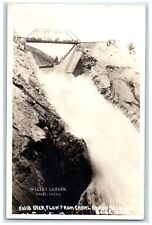 c1910's Over Flow From Canal Arrow Rock Dam Boise Idaho ID RPPC Photo Postcard picture