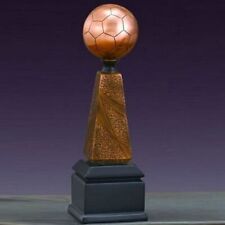 Soccer Ball Figure Bronze Plated Statue Sculpture 10.5H picture