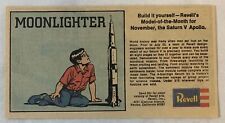 1969 Revell comic model ad ~ MOONLIGHTER - SATURN V APOLLO picture