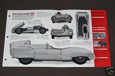 1956 1957 1958 LOTUS ELEVEN Le Mans S2 Race Car SPEC SHEET BROCHURE BOOKLET picture