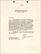 GROUCHO (JULIUS) MARX - TYPED LETTER SIGNED 04/30/1943 picture