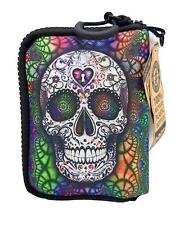 Smokezilla Sugar Skull Style #2 Smoking Recycled Pouch Case W/ Removable Bag picture